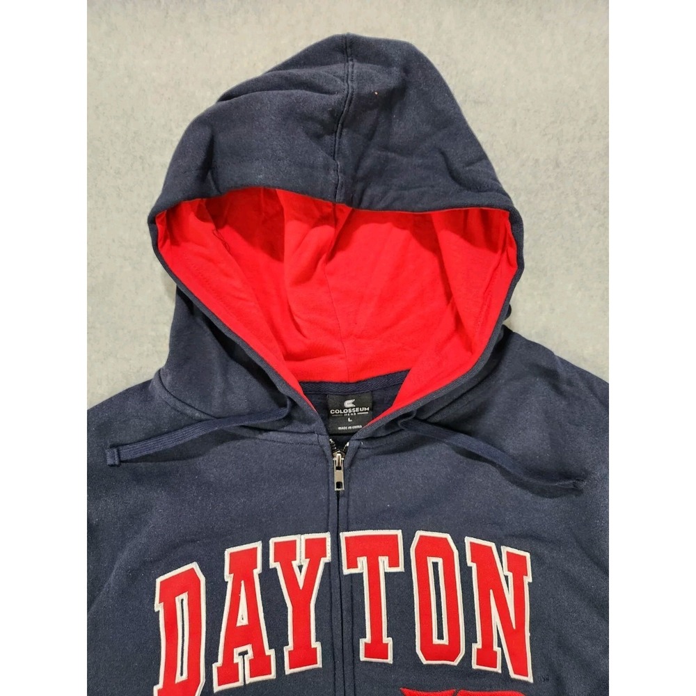 Colosseum Dayton Navy Hoodie with Red Lining - Picture 10 of 16